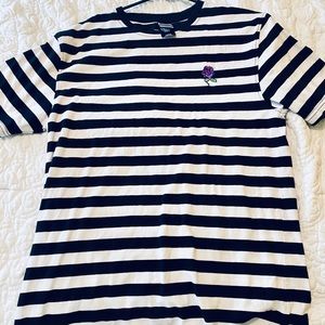 Striped broken promises t shirt